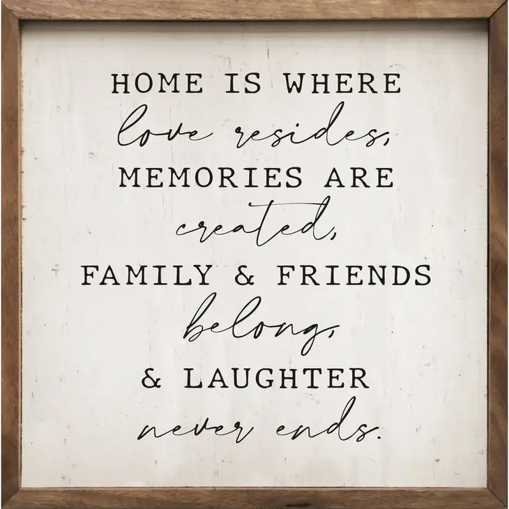 Home is Where Love Resides | Wall Art