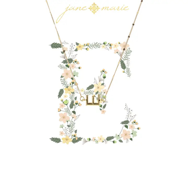 Initial Necklace | 16" | Gold