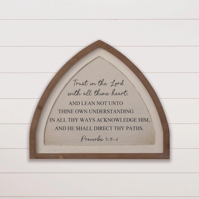 Trust in the Lord | Proverbs 5:3-6 | Wall Art