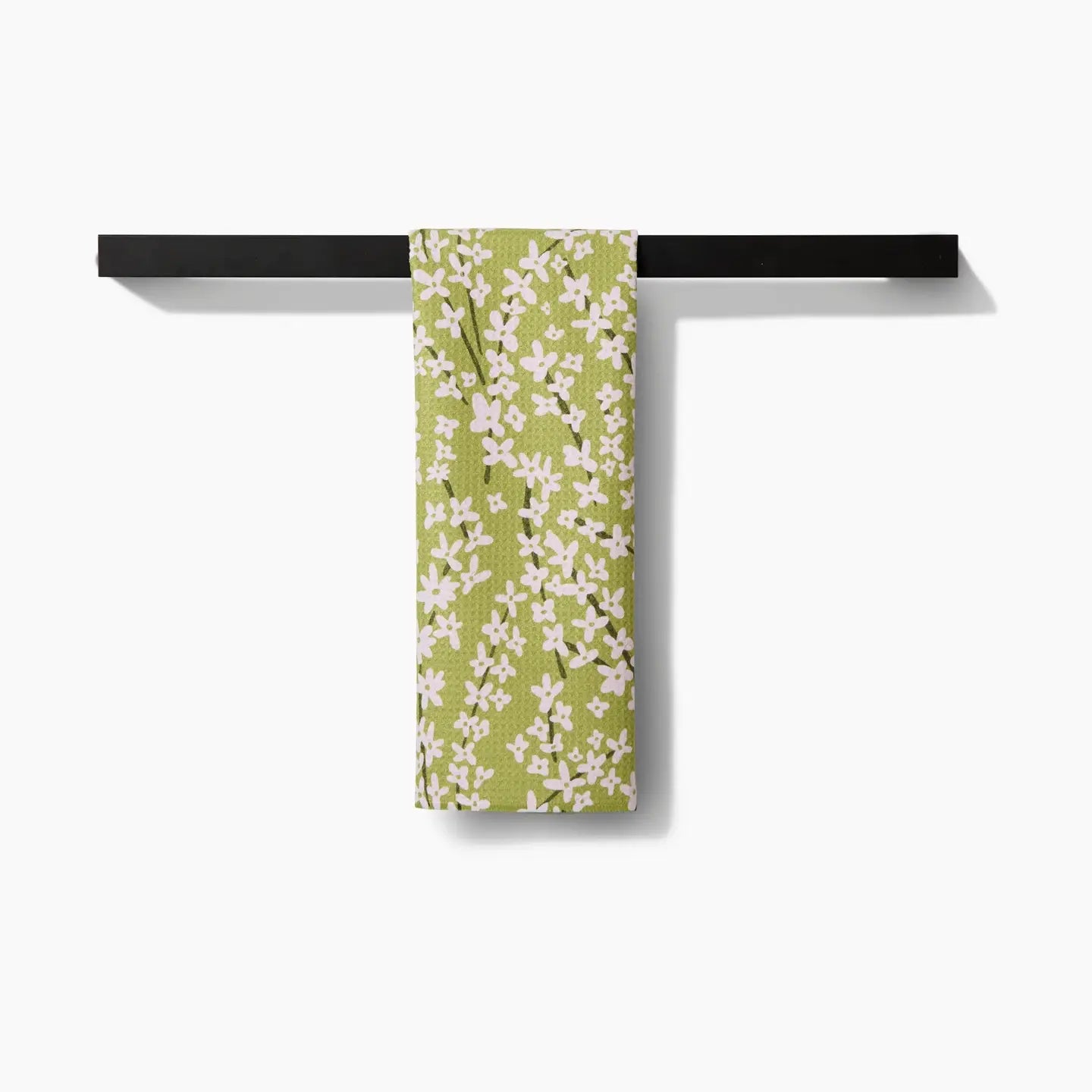 Geometry Kitchen Tea Towel | Spring Green Forsythia