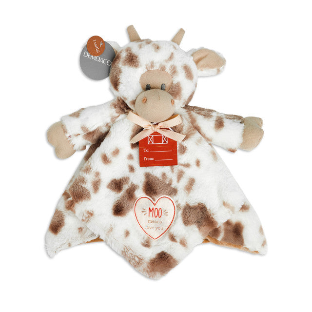 Cow | Moo Means Love You | Rattle Blankie