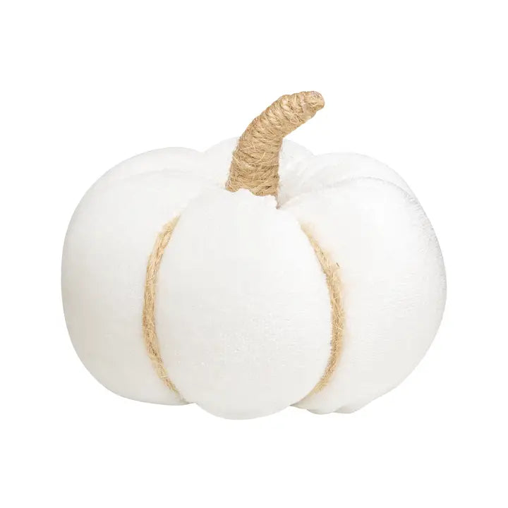 White Velvet Pumpkin | Fabric