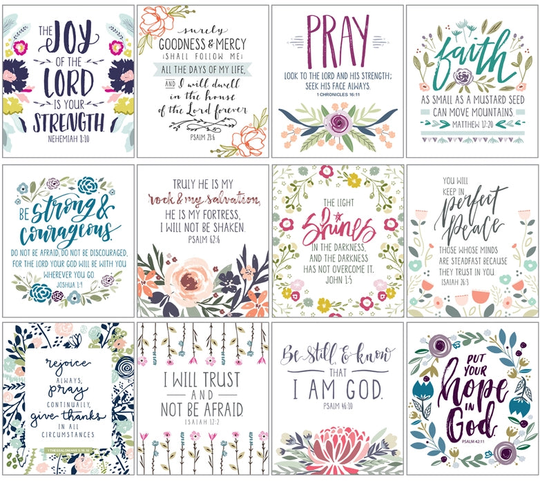Little Inspirations | 12 Encouraging Art Prints with Scripture