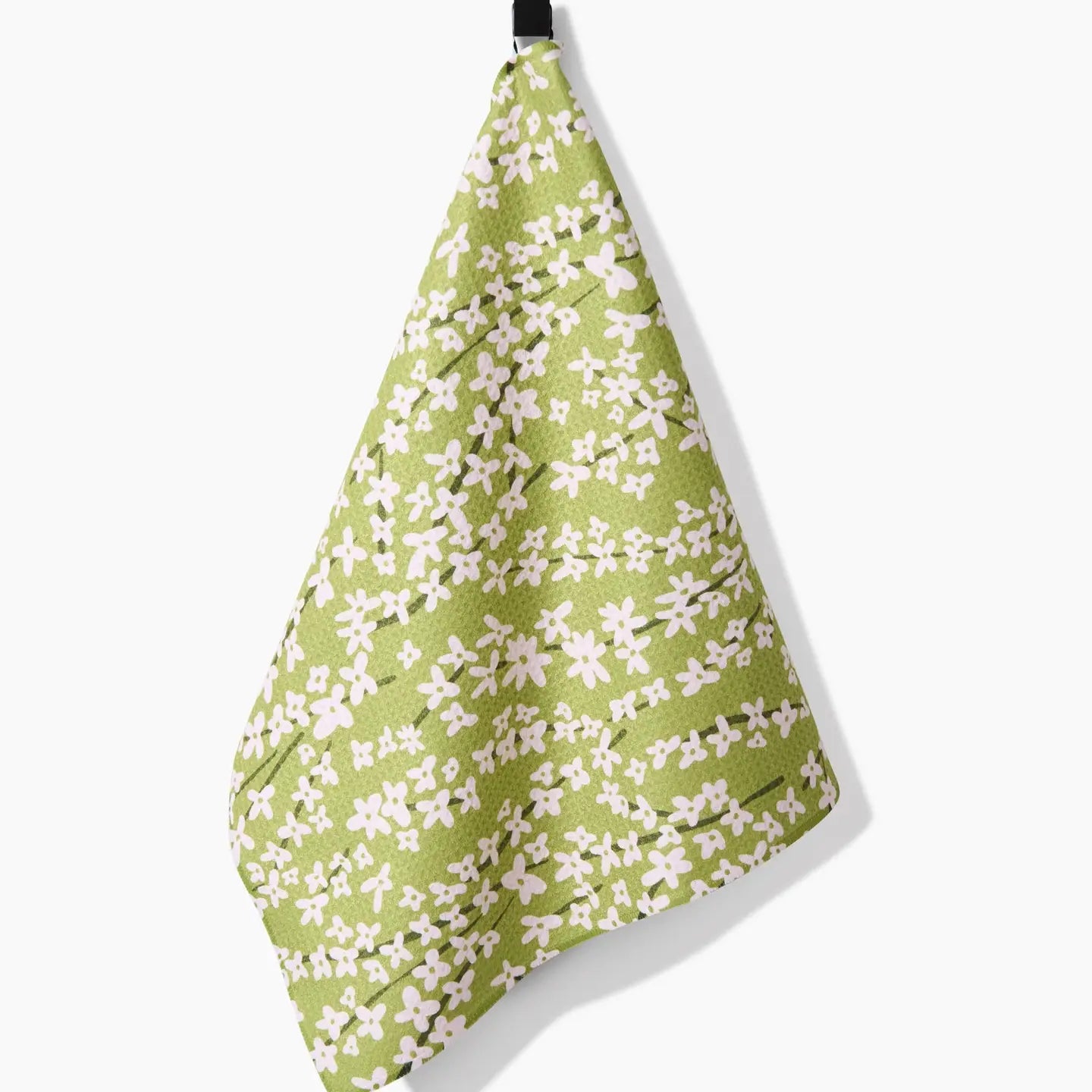 Geometry Kitchen Tea Towel | Spring Green Forsythia