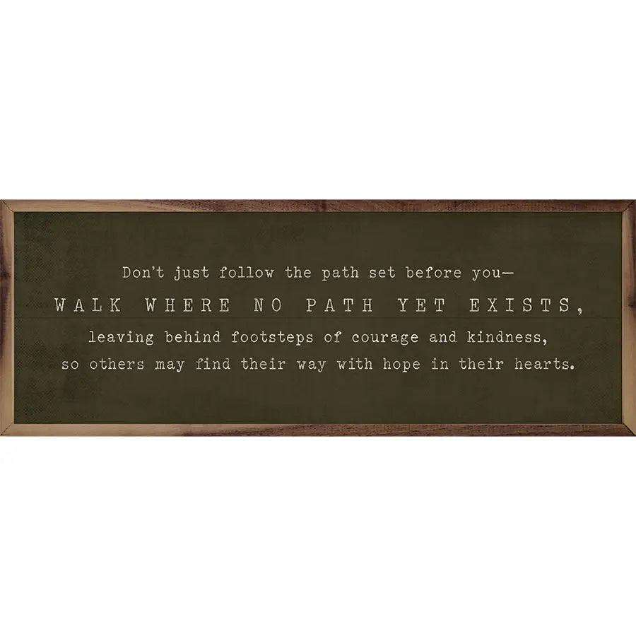Walk Where No Path Yet Exists | Green | Wall Art