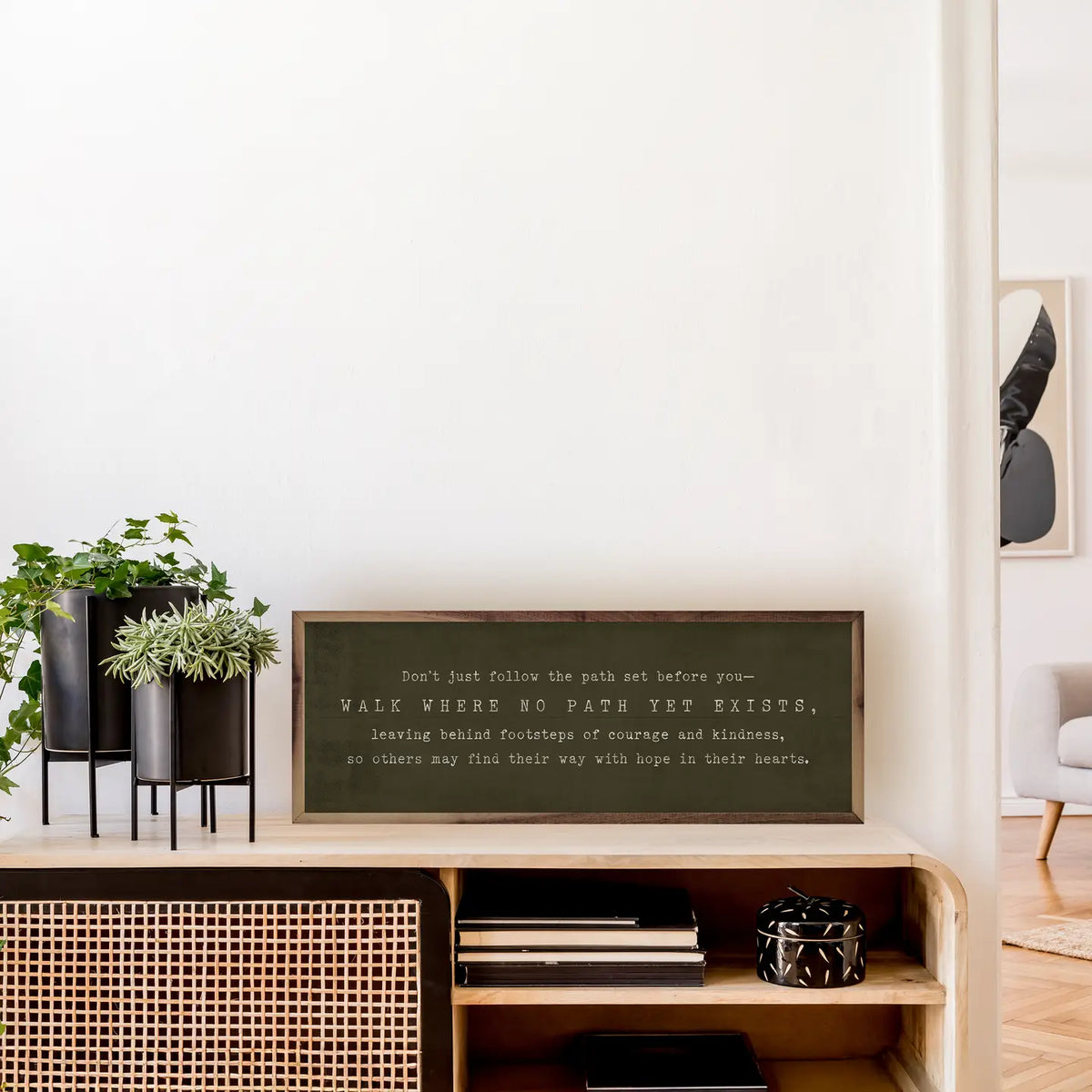 Walk Where No Path Yet Exists | Green | Wall Art