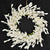 Leaves Wreath | White | 2"