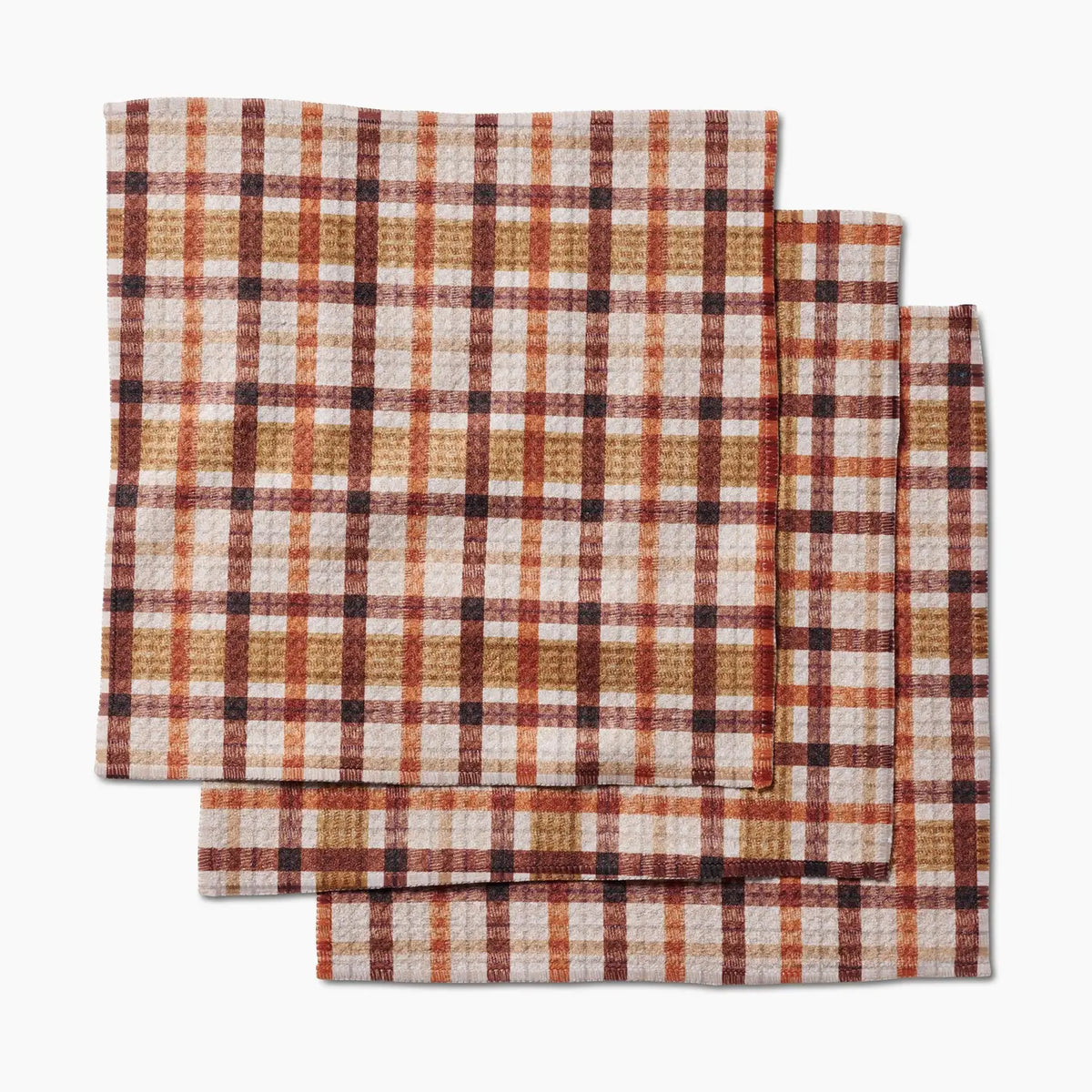 Geometry Kitchen Dishcloth | Maple Plaid