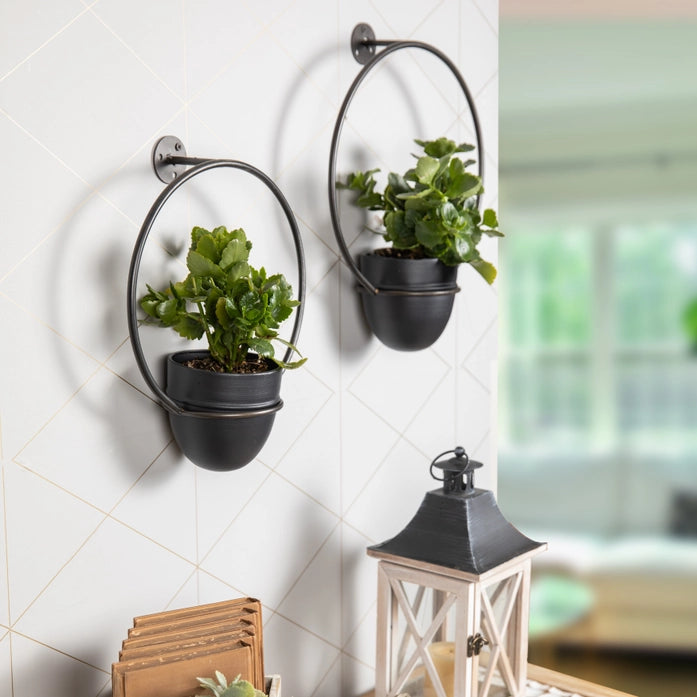 Metal Hanging Wall Planter