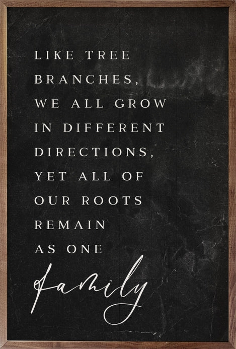 Family Branches | Black | Wall Art