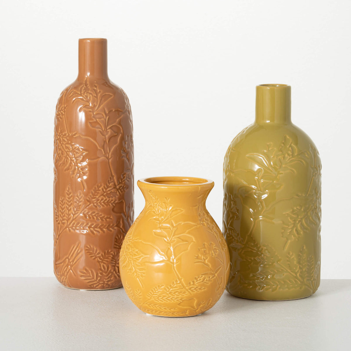 Earth-Toned Autumn Vases