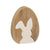 Bunny Cutout Egg | Wood Sitter