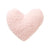 Sherpa Heart Mini Pillow | Blush