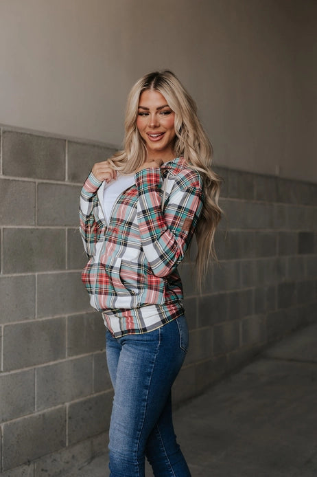 Full Zip Hoodie | Winter Plaid