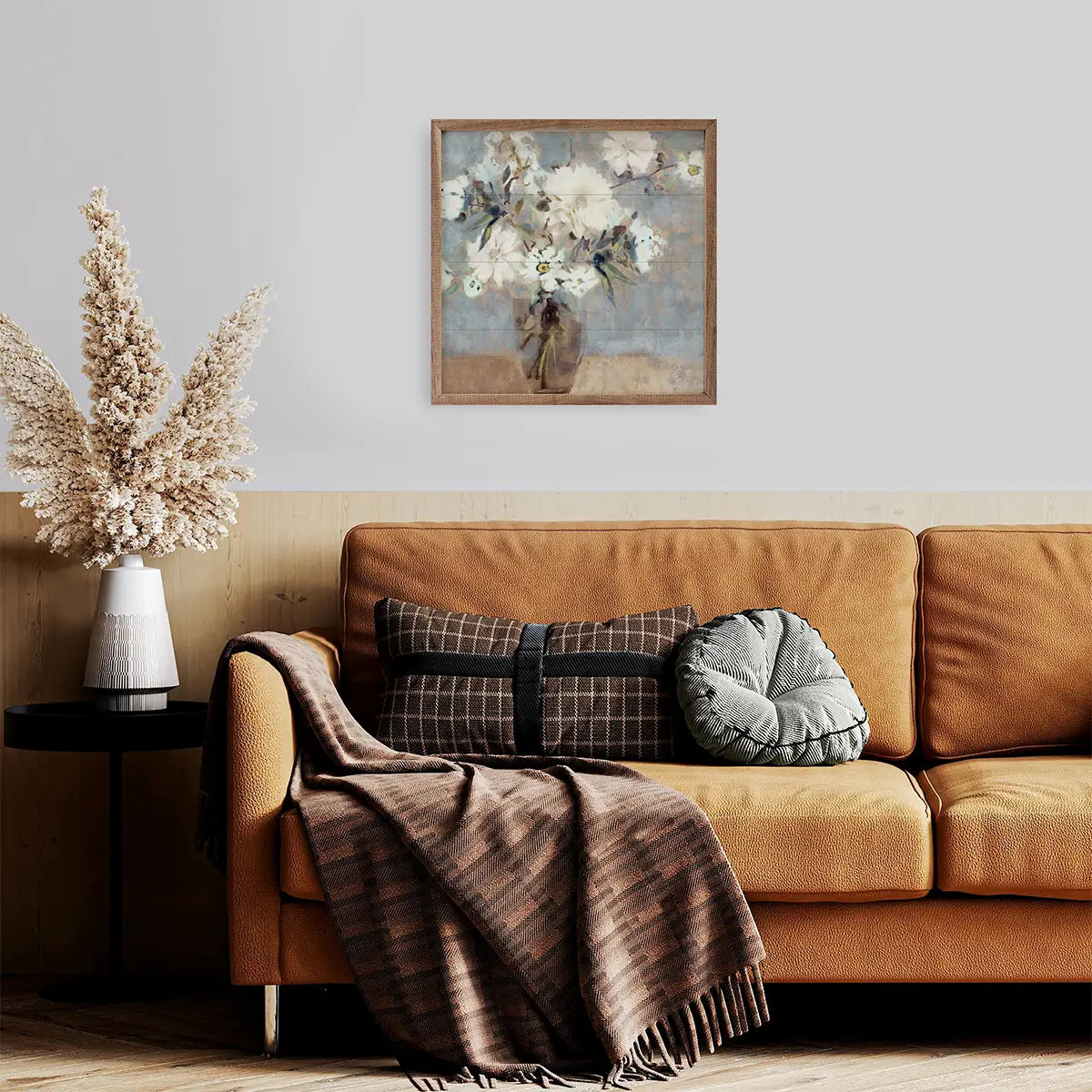 Soft Blue & Cream Florals | Wall Art