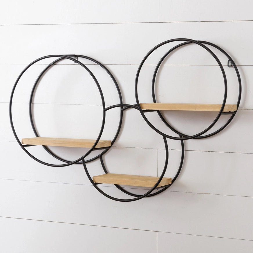 Triple Circle Wall Shelf