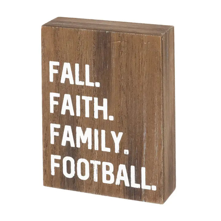 Fall. Faith. Family. Football. | Sitter Block