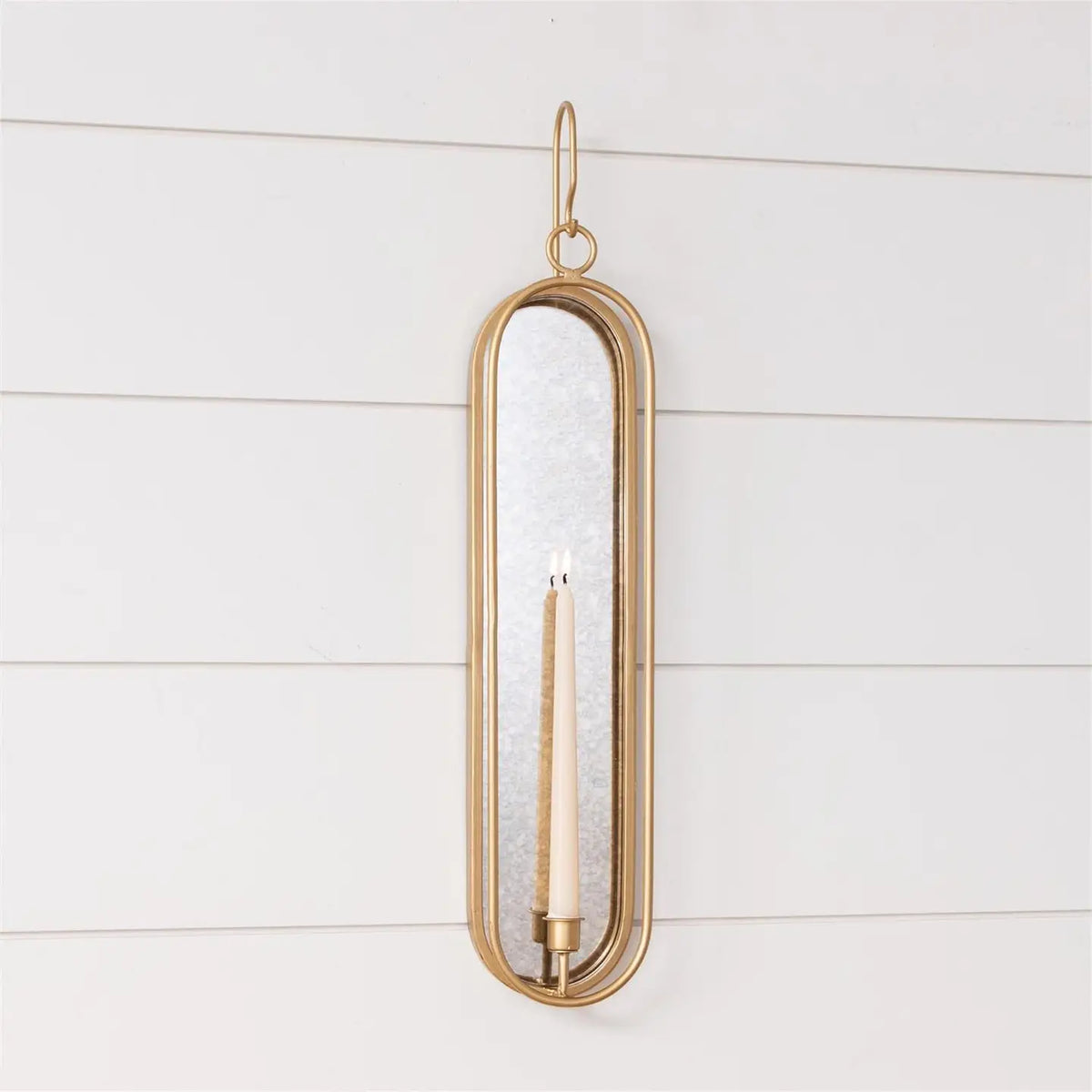 Wall Sconce Candle Holder | Gold Finish