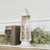 Stamped Metal Taper Candle Lantern | Vintage Cream