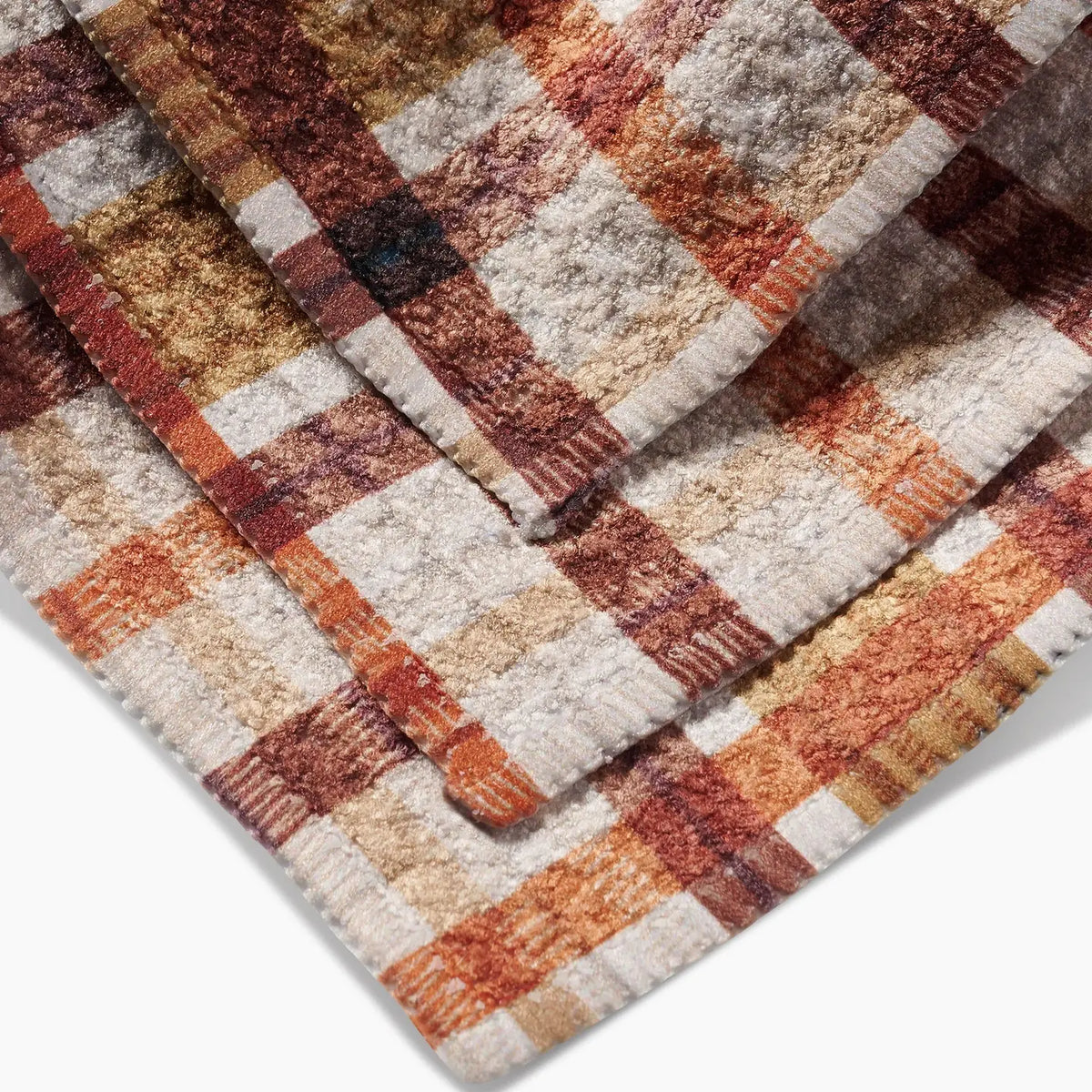 Geometry Kitchen Dishcloth | Maple Plaid