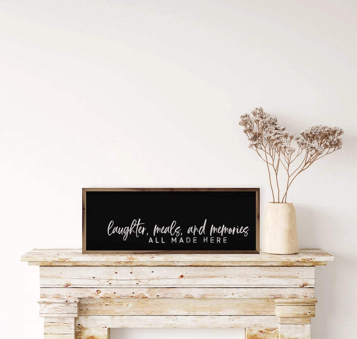 Laughter, Meals & Memories | Wall Art