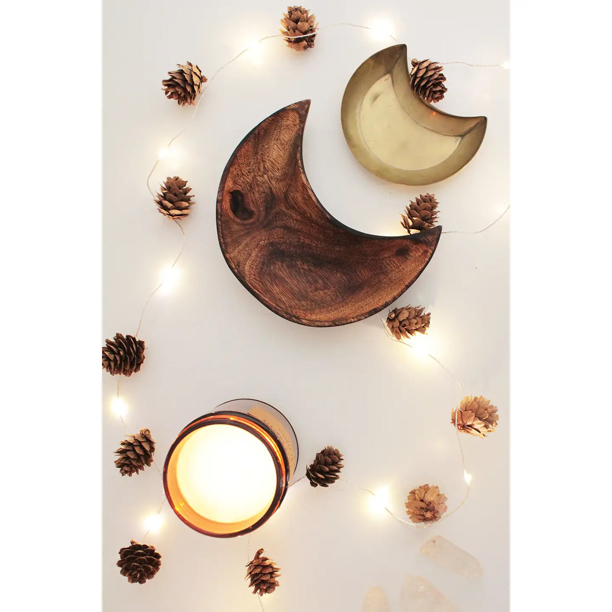 Pinecone LED String Lights | Battery-Operated | 5&#39;