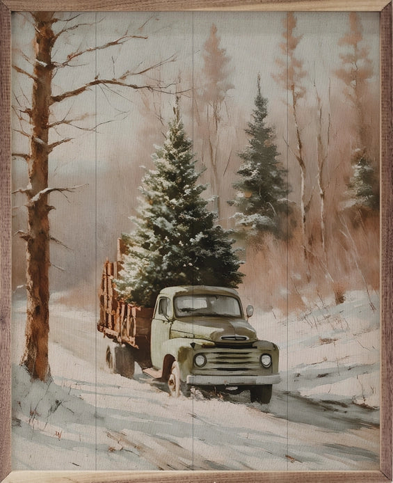 Christmas Delivery Truck | Wall Art