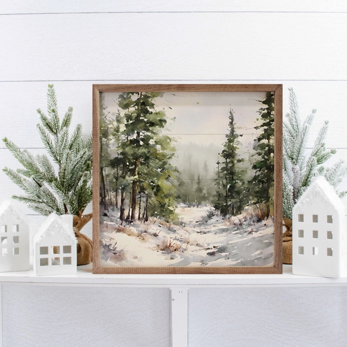 Snowy Trees | Wall Art