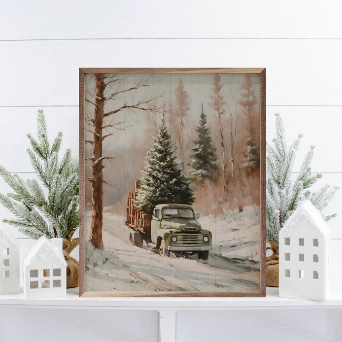 Christmas Delivery Truck | Wall Art