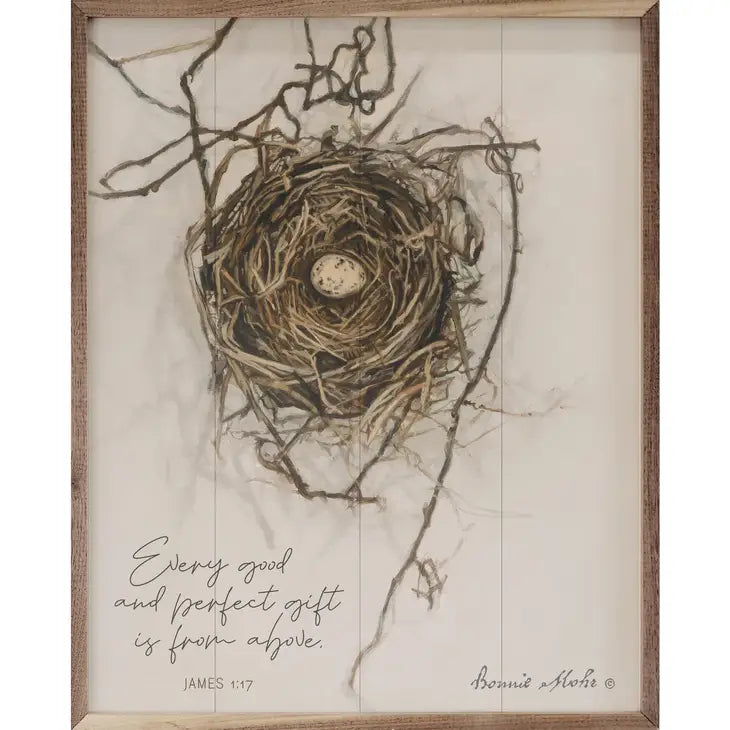 Every Good and Perfect Gift Nest | Wall Art