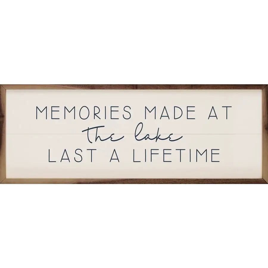 Memories Made at the Lake | Wall Art