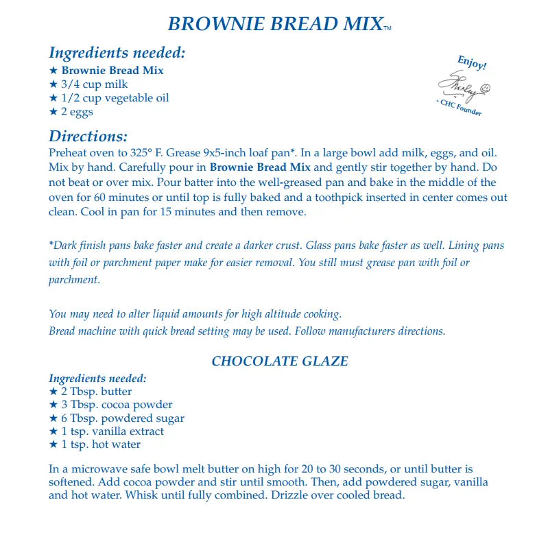 Brownie | Bread Mix