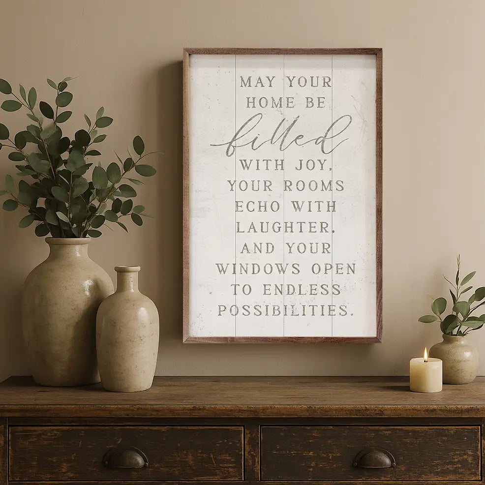 May Your Home Be Filled with Joy | Wall Art