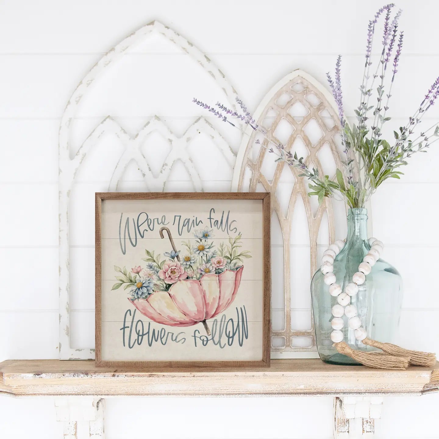 Where Rain Falls, Flowers Follow | Wall Art