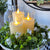 Glass Vase Candle | White | Battery Operated | 3x5,6,7"