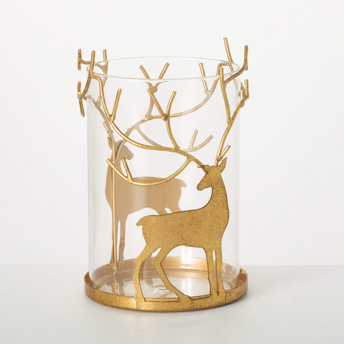 Gold Deer Candle Holder