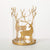 Gold Deer Candle Holder
