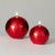 Red Ornament Candle | Flicker Flame | Battery Operated