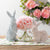 Floral Bunny Figurine