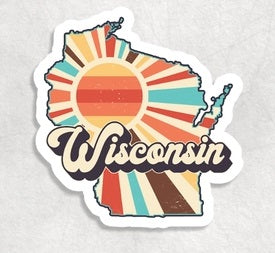 Retro Wisconsin | Vinyl Sticker