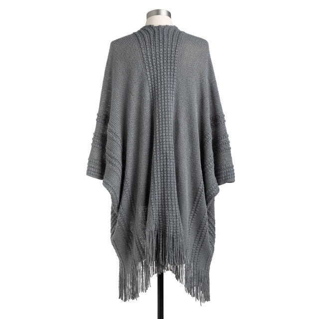Knit Shawl | Charcoal