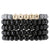 Faith | Wood Bead Stack Bracelet | Black