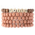 Faith | Wood Bead Stack Bracelet | Pink