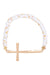 Heishi Beaded Cross Bracelet