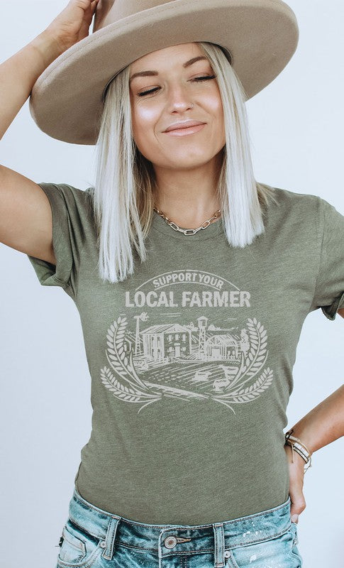 Support Your Local Farmer | Graphic Tee | XL