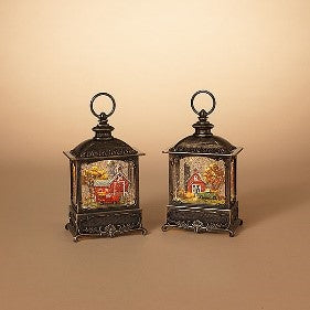 Harvest Farm Spinning Water Lantern | Battery Operated