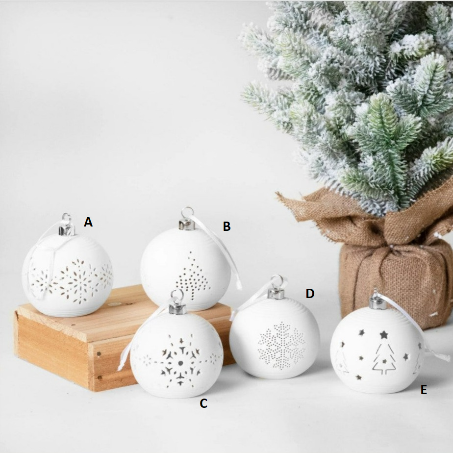 Tabletop Lighted Snowflake or Tree Ornament