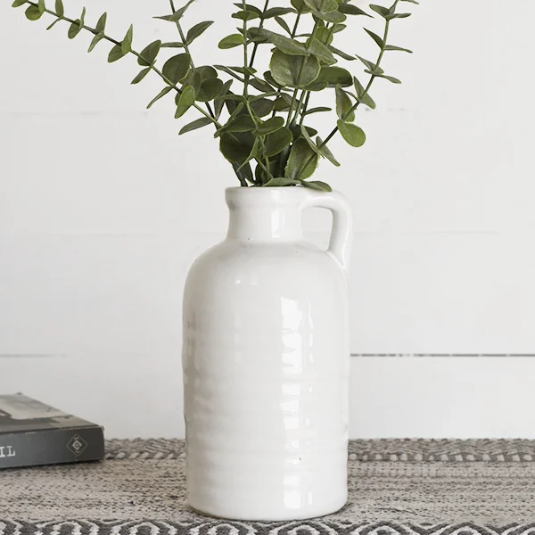 Ribbed Vase with Handle | 8.5&quot;