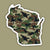 Wisconsin Camo State Sticker