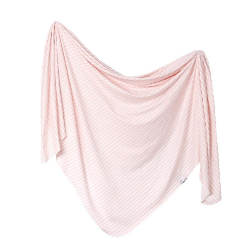 Winnie Pink Striped | Swaddle Blanket